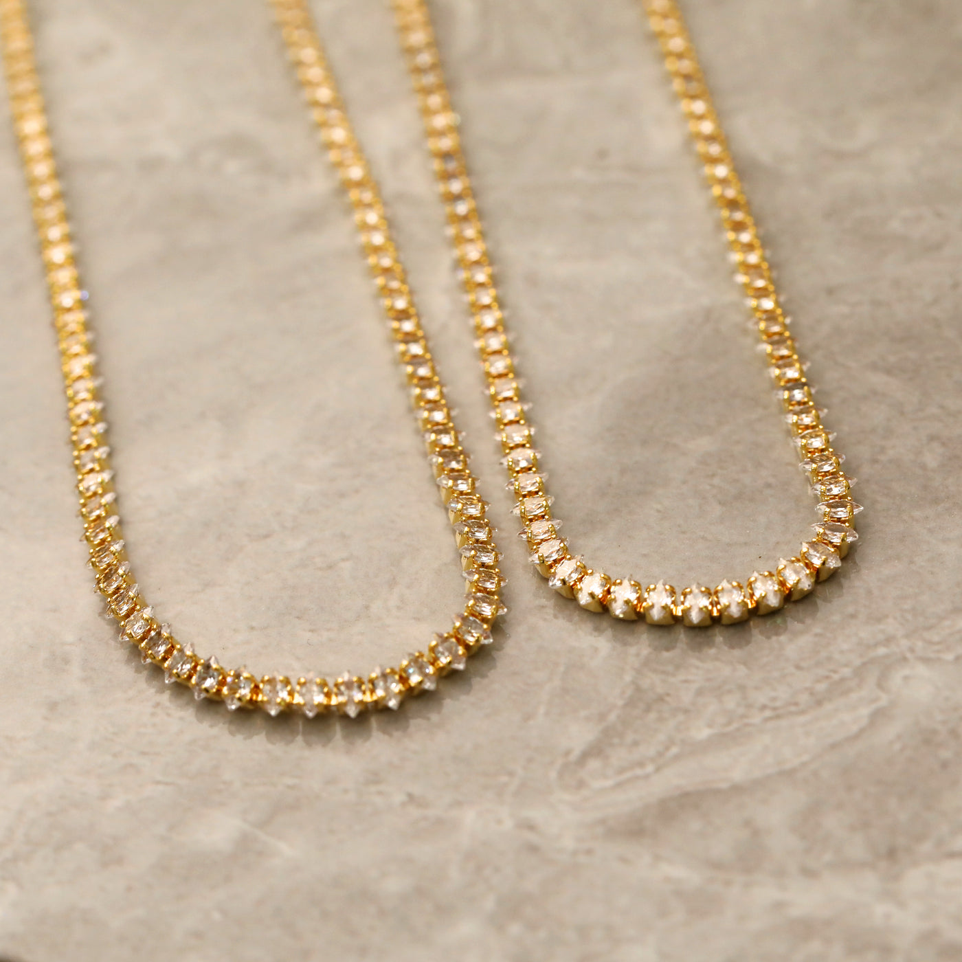 Marquise Tennis Necklace | Waterproof 16K Gold Plated