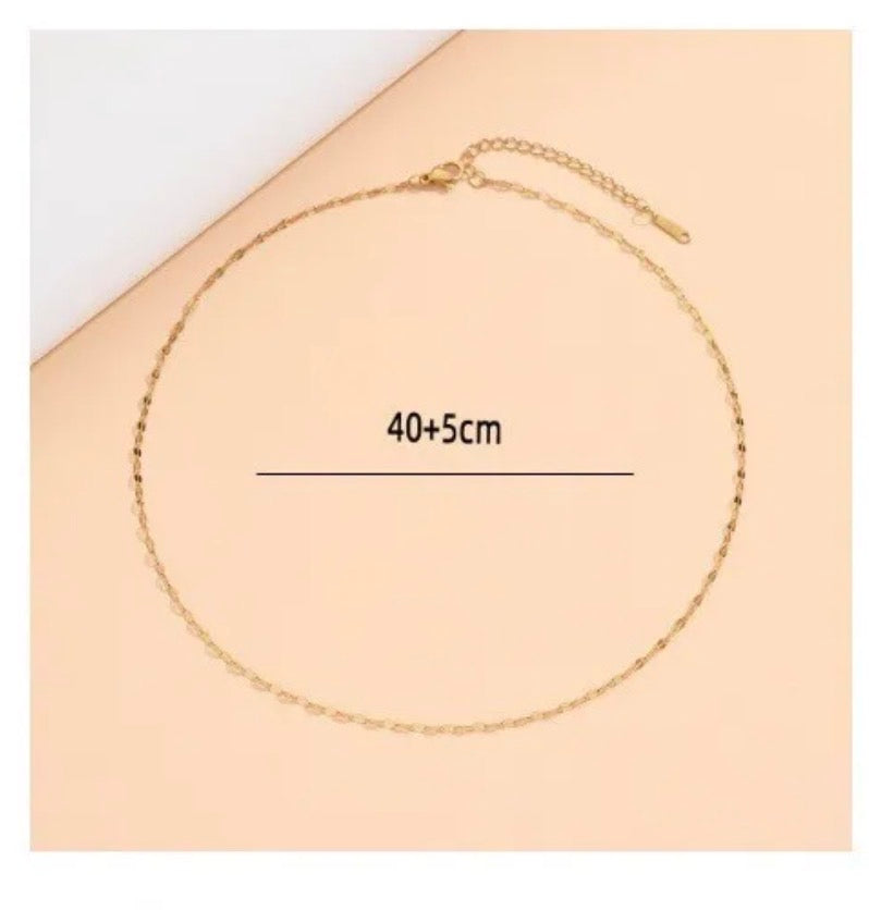 Sienna Waterproof 18K Gold Coffee Bean Chain Necklace