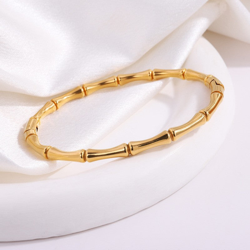 Verda Torque - plain bamboo bangle