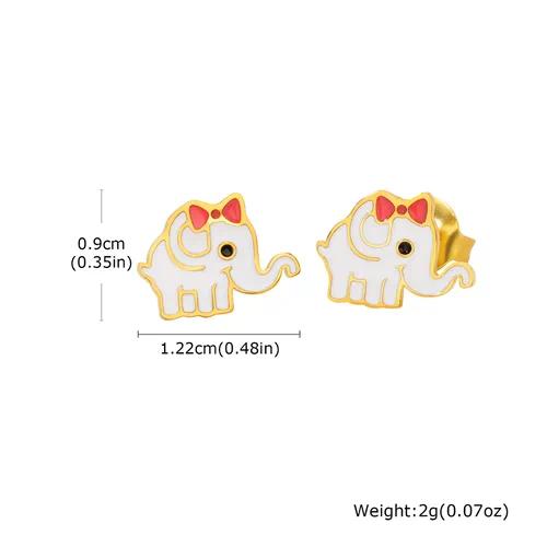 Ellie Bow Studs – demi-fine kids gold bow stud earrings by Annoré