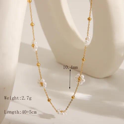 Pearl Flower Necklace - 2