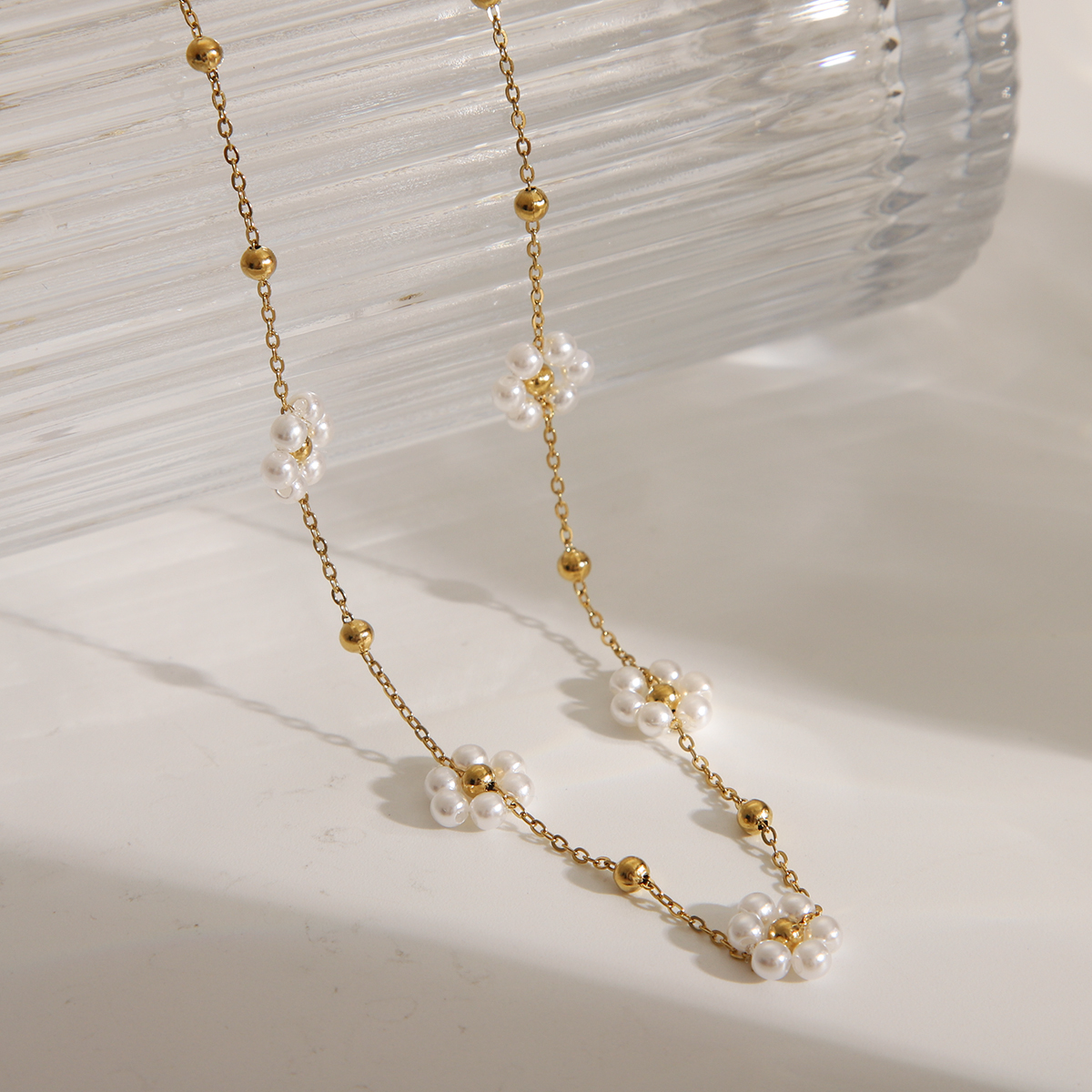 Pearl Flower Necklace - 4