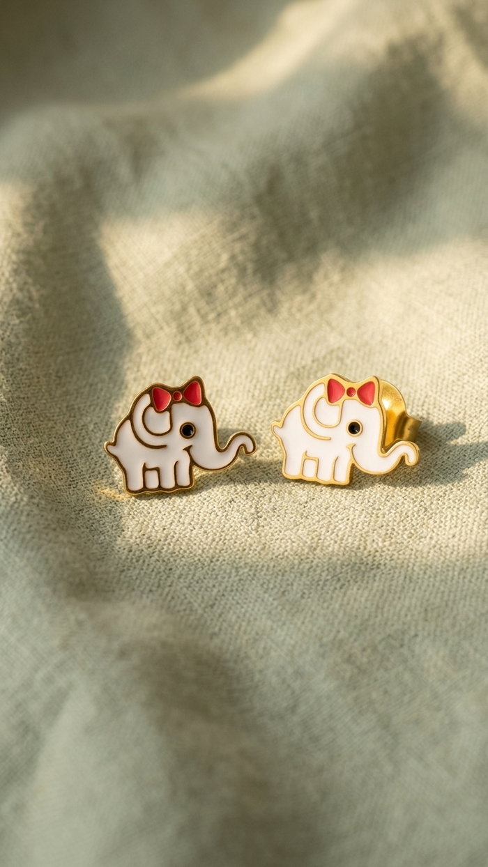 Ellie Bow Studs (Kids)