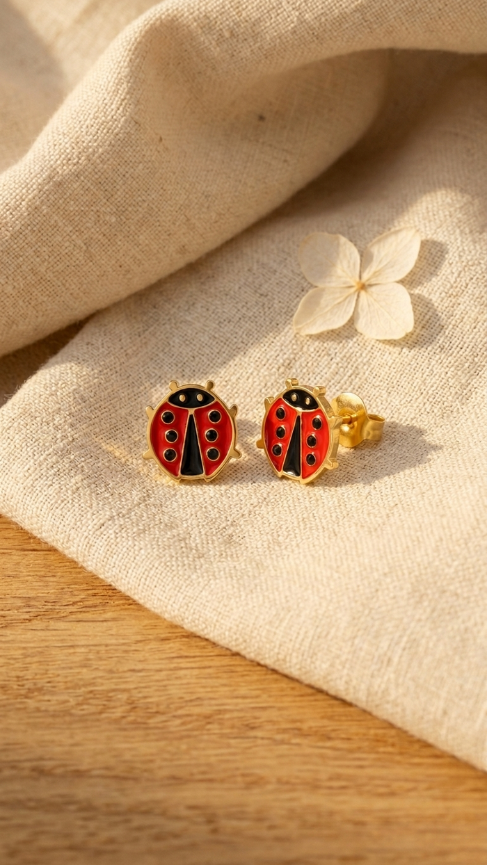 Ladybug Studs (Kids)