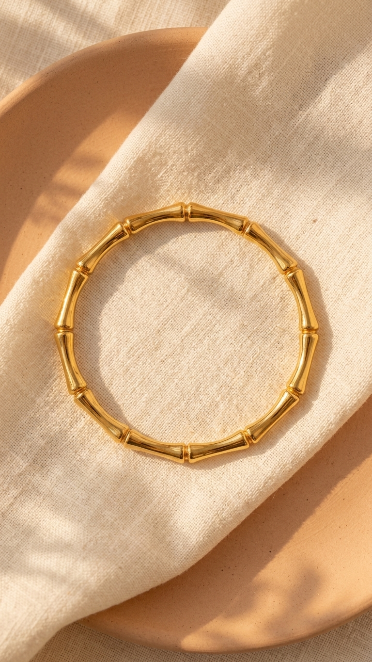 Verda Torque - plain bamboo bangle