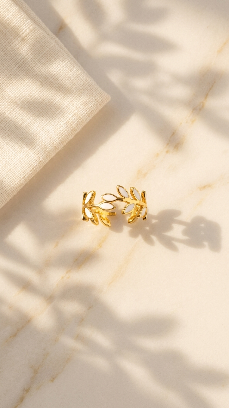 Golden Leaves Ring