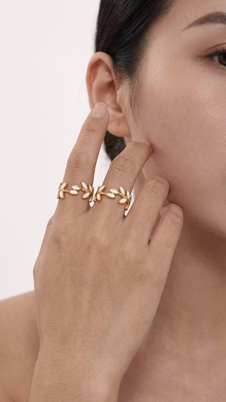 Golden Leaves Ring
